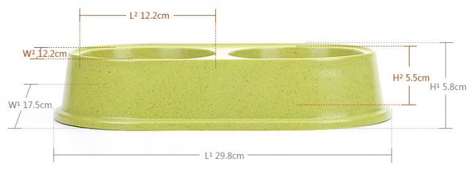 ダブルとカラーフル バンブースブライマーション 大型または大型 犬ペットフード&ウォーターボウル 3