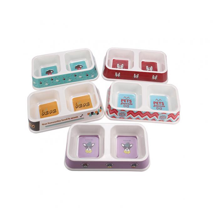 ダブル プラスチック 犬&猫 食べ物 水鉢 良質 3