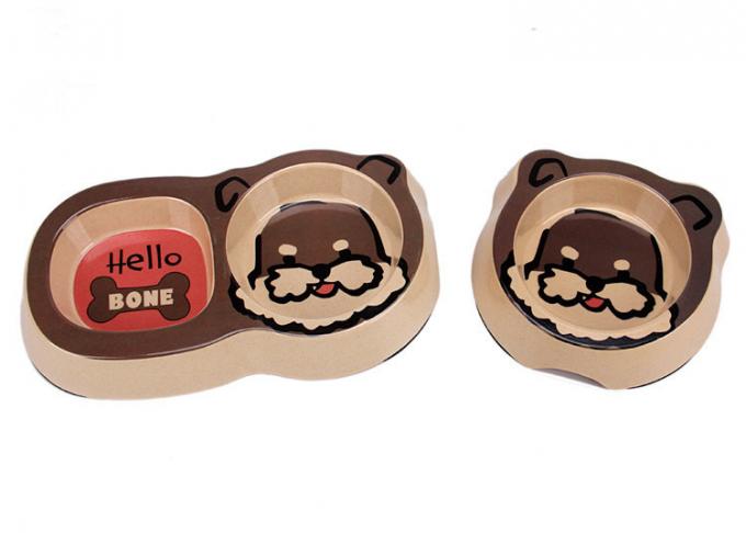 可愛くていい外見 バンブー ペット 猫&ドッグ 飼料鉢 3