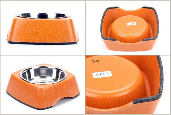 高品質の竹とステンレス 純天然 ペット&猫&ドッグ 飼料 ボウル 4