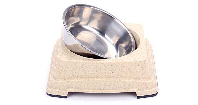 高品質 卸売 熱売り 竹 ステンレス 犬 幼犬 飼料 ボウル 2