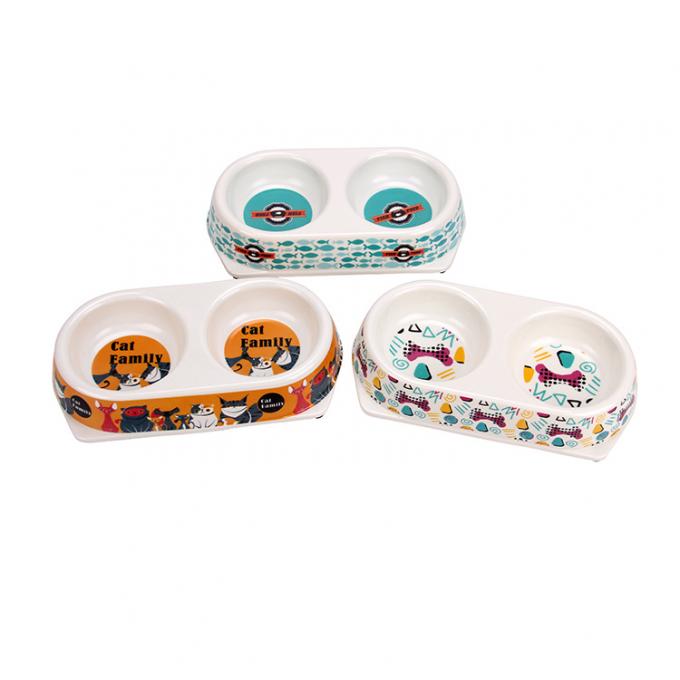 環境に優しい竹繊維ペットフィッダーボウル/ペットダブルフィッディングボウル 1