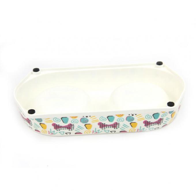 環境に優しい竹繊維ペットフィッダーボウル/ペットダブルフィッディングボウル 2