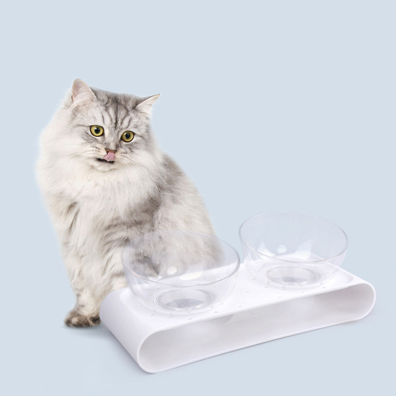 ネコの食器ボウル 短毛の疲労を緩和するペット食品と水のボウル 2個セット