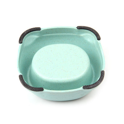 最安値で耐久性のある二重竹 ポータブルドッグ&キャットフードボウル