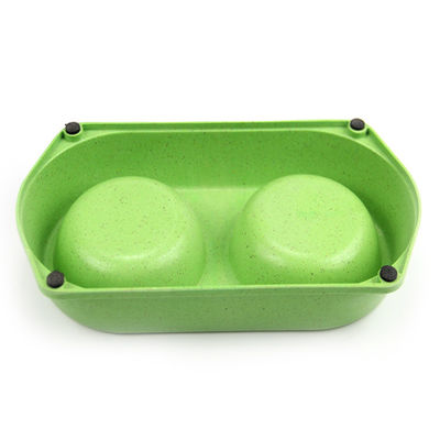 プロフェッショナルで作られた カラフルな魅力的な竹ペットフィッダーボウル