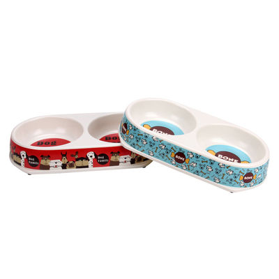 ダブル メラミン 抗菌性 犬&猫 ペットフード 食器