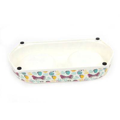 環境に優しい二重竹型 ペット用ポータブルボウル